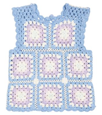 The New Society Mohawk crochet cotton top