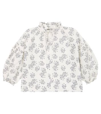 The New Society Olivia floral linen blouse