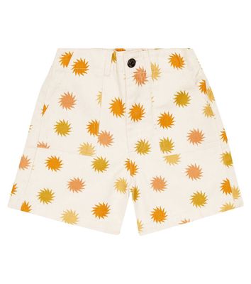 The New Society Tramonto printed cotton shorts