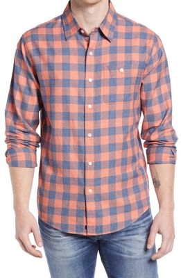 The Normal Brand Jasper Regular Fit Plaid Button-Up Shirt in Pink Check