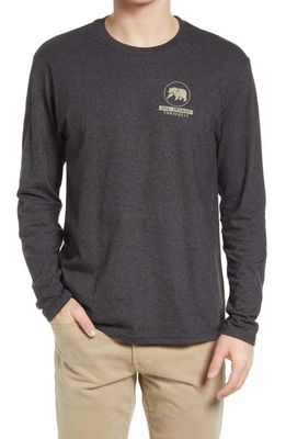 The Normal Brand Registered Trademark Long Sleeve Graphic Tee in Charcoal