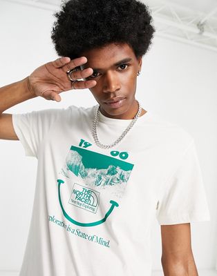 The North Face 1966 Smile Face T-shirt in gray - Exclusive to ASOS-White