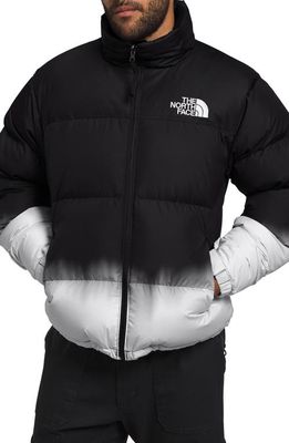 The North Face 1996 Retro Nuptse 700 Fill Power Down Jacket in Tnf Black Dip Dye