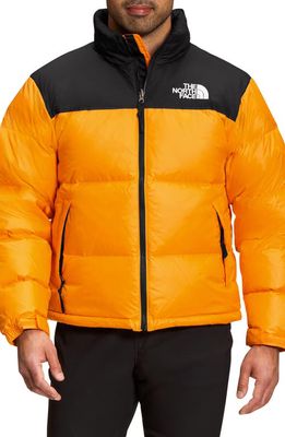 The North Face 1996 Retro Nuptse 700 Fill Power Down Packable Jacket in Cone Orange