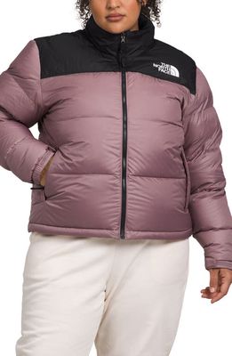 The North Face 1996 Retro Nuptse® 700 Fill Power Down Packable Jacket in Fawn Grey/Tnf Black