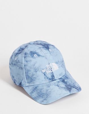 The North Face 66 baseball cap in blue tie dye