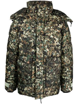 The North Face 73 leaf-print padded jacket - Green
