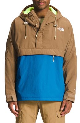 The North Face '78 Low-Fi Hi-Tek Waterproof Windjammer Jacket in Utility Brown/sonic Blue