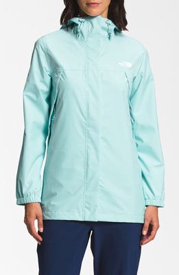 The North Face Antora Waterproof Hooded Parka in Skylight Blue