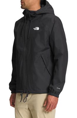 The North Face Antora Waterproof Hooded Rain Jacket in Tnf Black