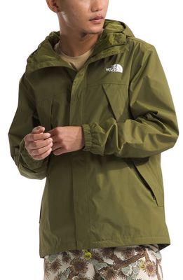 The North Face Antora Waterproof Jacket in Forest Olive