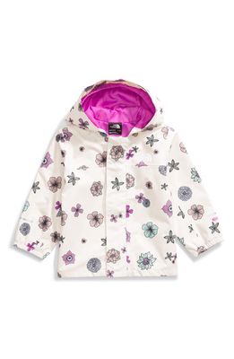 The North Face Antora Waterproof Recycled Polyester Rain Jacket in White Dune Desert Bloom Print at Nordstrom, Size 6-12M