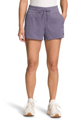 The North Face Aphrodite Motion Water Repellent Shorts in Lunar Slate