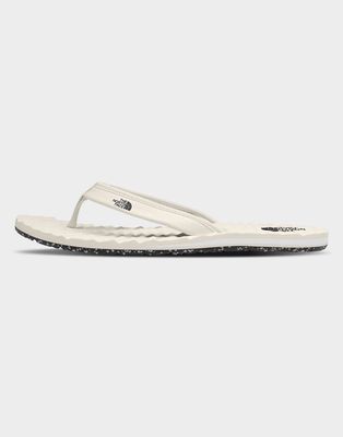 The North Face Base Camp flip flops in cream-White
