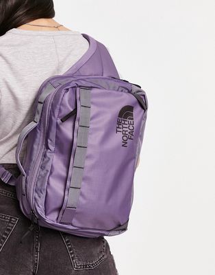 The North Face Base Camp Voyager sling cross body bag in purple-Gray
