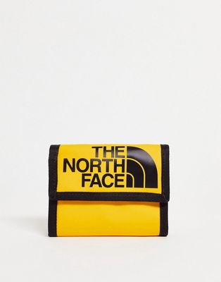The North Face Base Camp wallet in yellow and black