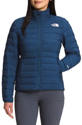 The North Face Belleview Stretch 600-Fill Power Down Coat in Shady Blue
