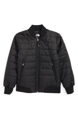 The North Face Bodenburg Quilted 550-Fill Down Insulated Bomber Jacket in Tnf Black