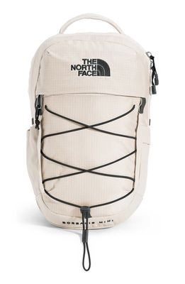 The North Face Borealis Water Repellent Mini Backpack in Gardenia White/Tnf Black