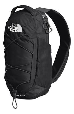 The North Face Borealis Water Repellent Sling Backpack in Tnf Black/Tnf White