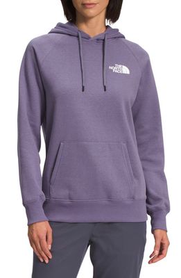 The North Face Box Logo NSE Pullover Hoodie in Lunar Slate/Black Iwd Print