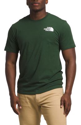 The North Face Box Logo T-Shirt in Pine Needle/photo Real/graphic