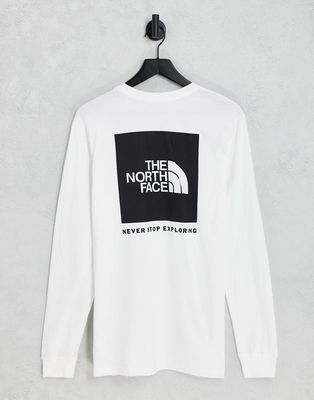 The North Face Box NSE back print t-shirt in white