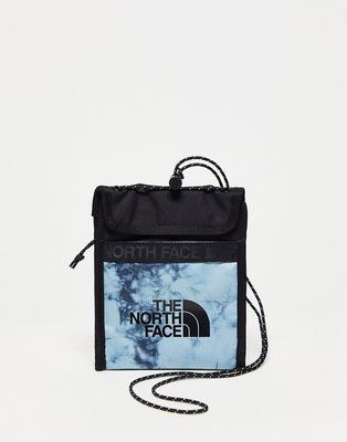 The North Face Bozer neck pouch in blue tie dye