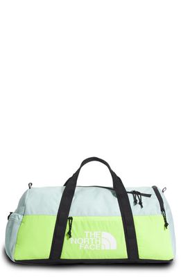 The North Face Bozer Water Repellent Duffel Bag in Skylight Blue/led Yellow/black