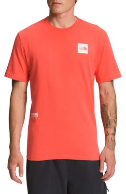 The North Face Brand Proud Graphic T-Shirt in Retro Orange