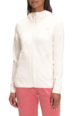 The North Face Canyonlands Full Zip Hooded Fleece Jacket in Gardenia White Heather