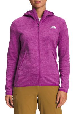 The North Face Canyonlands Full Zip Hooded Fleece Jacket in Purple Cactus Flower White