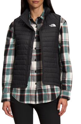 The North Face Canyonlands Hybrid Puffer Vest in Black