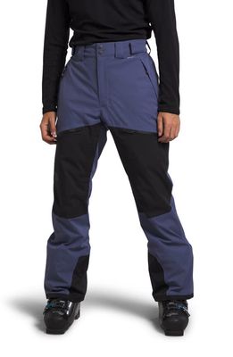 The North Face Chakal Waterproof Snow Pants in Cave Blue/Tnf Black