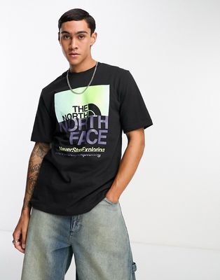 The North Face chest print logo t-shirt in black