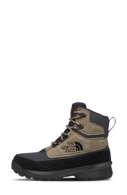 The North Face Chilkat V Cognito Waterproof Snow Boot in Flax/Asphalt Grey