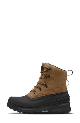 The North Face Chilkat V Waterproof Boot in Utility Brown/Tnf Black