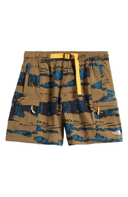 The North Face Class V Belted Shorts in Military Olive Camo Class V