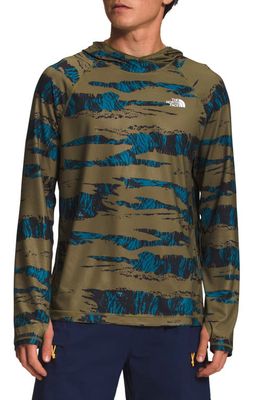 The North Face Class V FlashDry™ Hoodie in Military Olive Ravine Camo