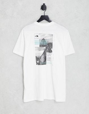 The North Face Collage t-shirt in white