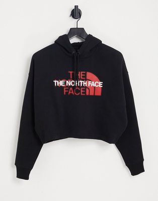 The North Face Coordinates back print hoodie in black