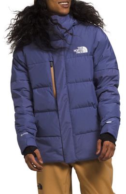 The North Face Corefire Hooded 550 Fill Power Down Jacket in Cave Blue