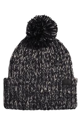 The North Face Cozy Chunky Pompom Beanie in Tnf Black/Gardenia White