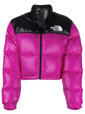 The North Face cropped padded jacket - Pink