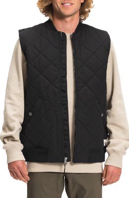The North Face Cuchillo Water Repellent Diamond Quilted Vest in Black/Bleached Sand