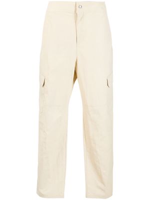 The North Face embroidered-logo trousers - Neutrals