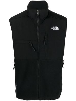 THE NORTH FACE embroidered-logo zip-up gilet - Black