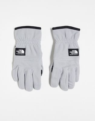 The North Face Etip touchscreen fleece gloves in gray