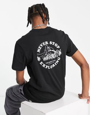 The North Face Exploring Circle T-shirt in black Exclusive to ASOS
