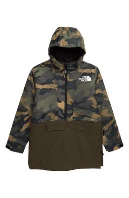 The North Face Freedom Insulated Waterproof & Windproof Hooded Anorak in British Khaki Waxed Camo Print